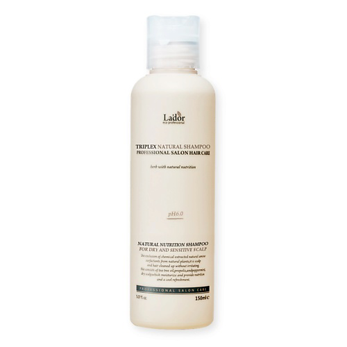 LADOR Шампунь с натуральными ингредиентами TRIPLEX NATURAL SHAMPOO 150 #1