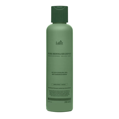 LADOR Укрепляющий шампунь с хной Pure Henna Shampoo 200 #1