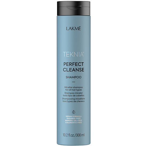 LAKME Шампунь для глубокого очищения волос мицеллярный Teknia Perfect Cleanse Shampoo 300 #1