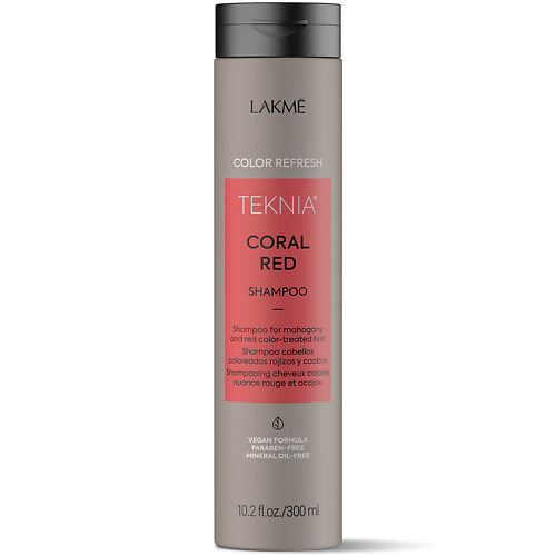LAKME Шампунь для обновления цвета красных оттенков волос Teknia Color Refresh Coral Red Shampoo 300 #1