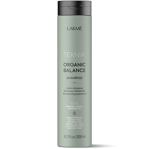 LAKME Шампунь для всех типов волос увлажняющий бессульфатный Teknia Organic Balance Shampoo 300 #1