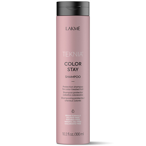 LAKME Шампунь для защиты цвета окрашенных волос бессульфатный Teknia Color Stay Shampoo 300 #1