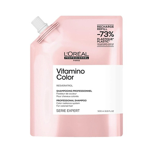 L'OREAL PROFESSIONNEL Шампунь для окрашенных волос Vitamino Color Рефилл 500 #1