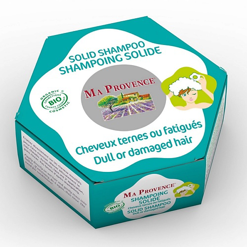 MA PROVENCE Шампунь твердый Organic Bio для повреждённых и сухих волос 85 #1