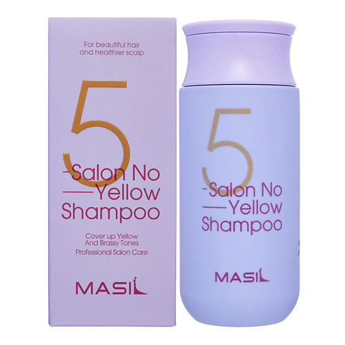 MASIL Профессиональный тонирующий шампунь против желтизны 5 Salon No Yellow Shampoo 150 #1