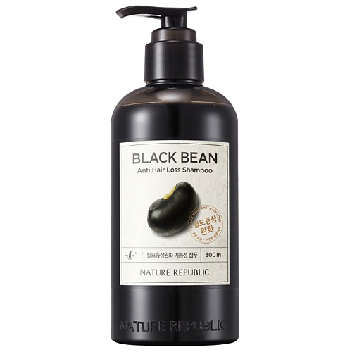NATURE REPUBLIC Шампунь для волос против выпадения с экстрактом черной фасоли Anti Hair Loss Shampoo 300 #1