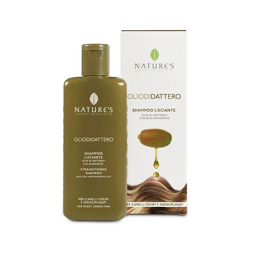 NATURE'S HARMONY AND WELLBEING Шампунь для волос выпрямляющий Olio di dattero Nature's 200 #1