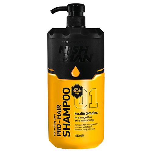 NISHMAN Шампунь для волос NISHMAN Professional hair shampoo 01 (SALT&PARABEN FREE) 1250 #1