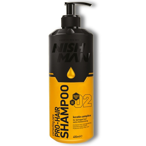 NISHMAN Шампунь для волос NISHMAN Professional hair shampoo 01 (SALT&PARABEN FREE) 400 #1