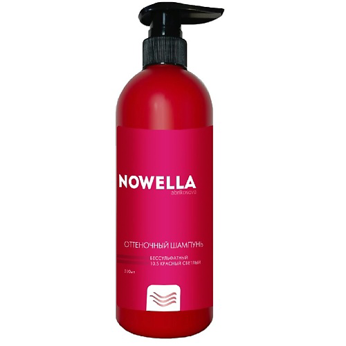 NOWELLA ABRIKOSOVA Шампунь оттеночный Красный светлый, бессульфатный 500 #1