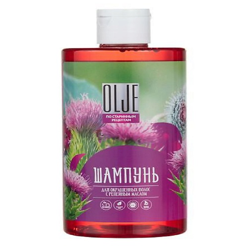 OLJE Натуральный шампунь для окрашенных волос с репейным маслом для поврежденных волос 450 #1