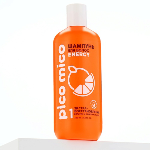 PICO MICO Шампунь Energy, экстра-восстановление, с кератином и комплексом масел 400 #1