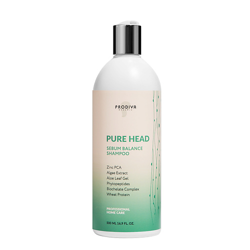 PRODIVA Шампунь для жирной кожи головы PURE HEAD SEBUM BALANCE 500 #1