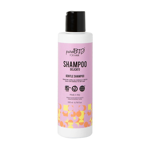 PUROBIO Шампунь для нормальных и сухих волос Мягкий Gentle Shampoo 200 #1