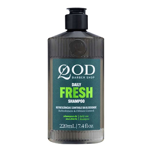 QOD BARBER SHOP Шампунь с ментолом для ежедневного применения Daily Fresh Shampoo 220 #1