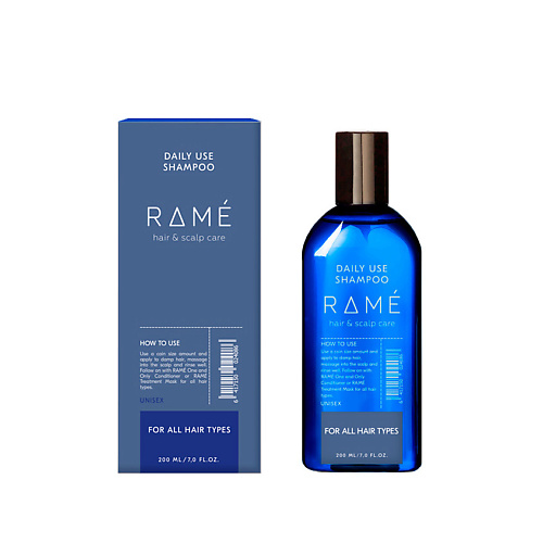 RAMÉ Шампунь для ежедневного использования для всех типов волос RAMÉ DAILY USE SHAMPOO 200 #1