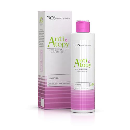 RCS/REALCOSMETICS Шампунь для сухих волос и чувствительной кожи головы, AntiAtopy 200 #1