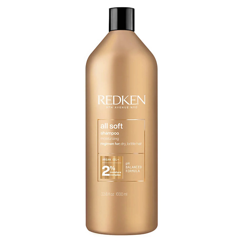 REDKEN Питательный смягчающий шампунь All Soft, для сухих и жестких волос 1000 #1