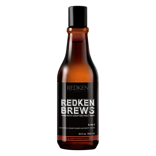 REDKEN Шампунь, кондиционер и гель для душа Brews 3-in-1 300 #1