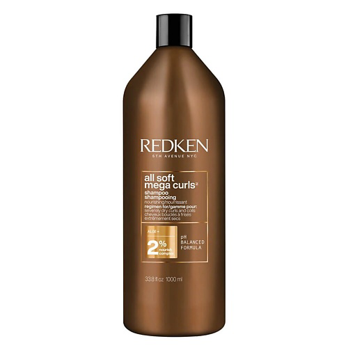 REDKEN Увлажняющий шампунь All Soft Mega Curls для вьющихся волос 1000 #1