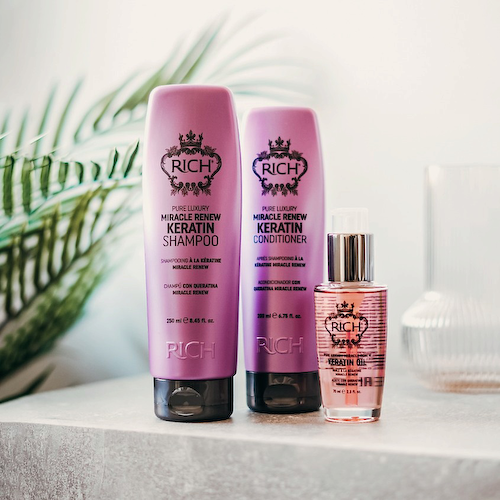 RICH Шампунь чудесное возрождение Hair Care Miracle Renew Keratin 250 #1