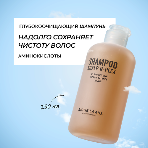RICHE Глубокоочищающий шампунь для всех типов волос с ниацинамидом и инулином 250 #1