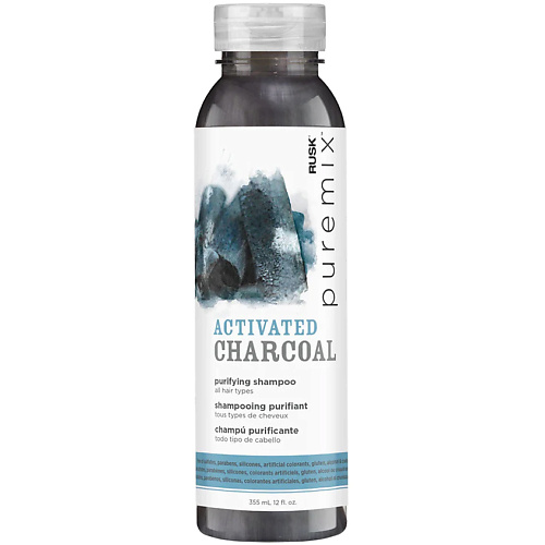 RUSK Шампунь для волос очищающий с активированным углем Puremix Activated Charcoal Purifying Shampoo 354 #1