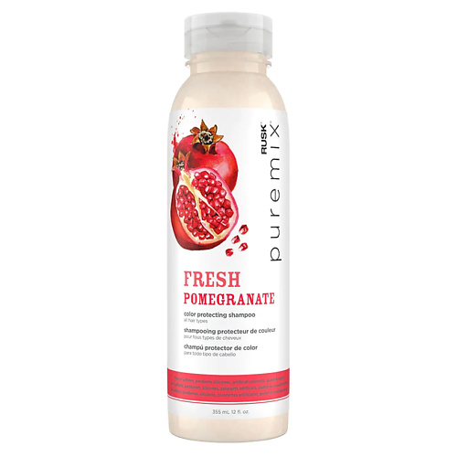 RUSK Шампунь для защиты цвета с гранатом Puremix Fresh Pomegranate Color Protecting Shampoo 354 #1