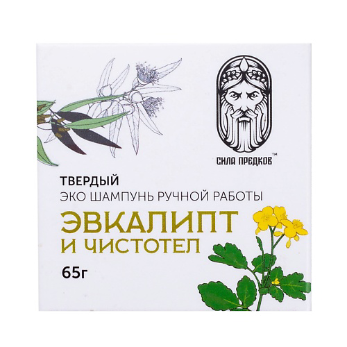 СИЛА ПРЕДКОВ Твердый натуральный шампунь Эвкалипт и чистотел 65 #1