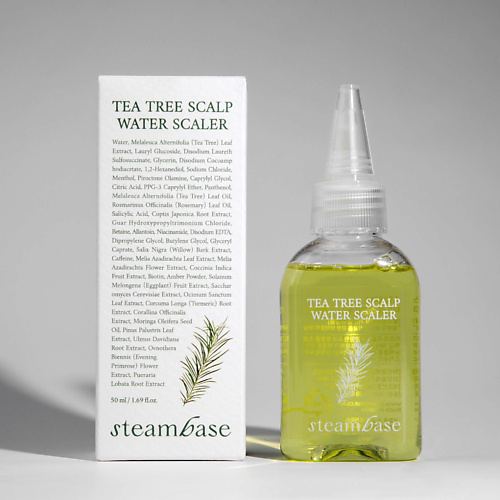 STEAMBASE Mini Scalp Scaler with Tea tree extract Шампунь с экстрактом чайного дерева 50 #1