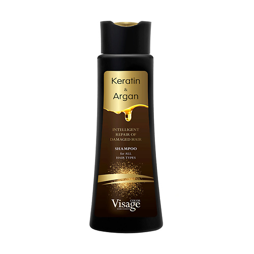 VISAGE COLOR HAIR FASHION Шампунь Кератин и Арган  SHAMPOO KERATIN & ARGAN 400 #1