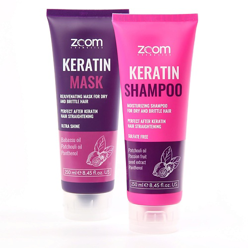 ZOOM Keratin Shampoo + Keratin Mask 500 #1