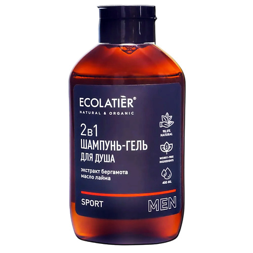 ECOLATIER Мужской шампунь и гель для душа 2 в 1 Sport 400 #1
