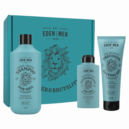 EDEN Подарочный набор  Шампунь  For men +гель для бритья   For men +бальзам после бритья For men #1
