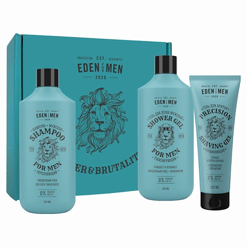 EDEN Подарочный набор  шампунь FOR MEN+гель для душа FOR MEN+гель для бритья увлажняющий FOR MEN #1