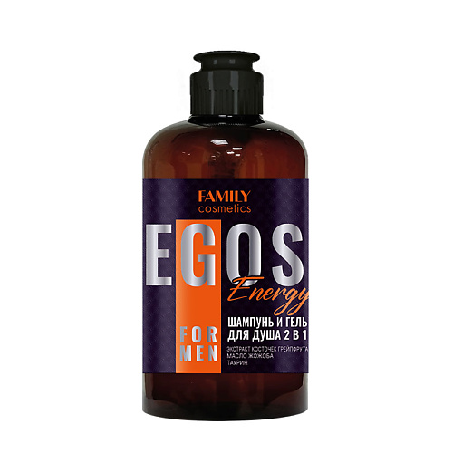 FAMILY COSMETICS Шампунь и гель  для душа 2 в 1 Energy серии EGOS for men 470 #1