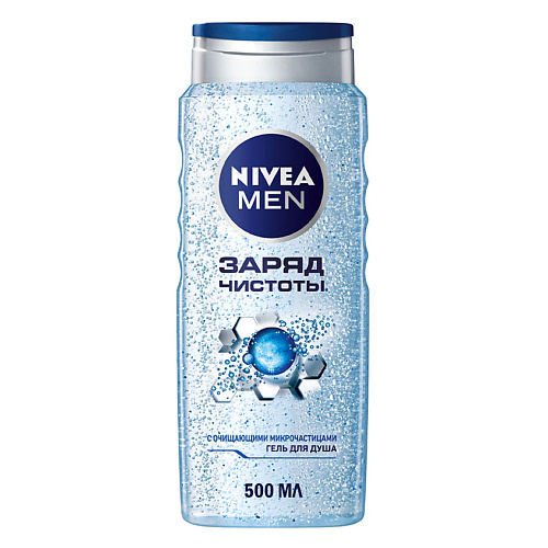 NIVEA Гель для душа мужской "Заряд чистоты" 2 в 1 для тела и волос Men 500 #1