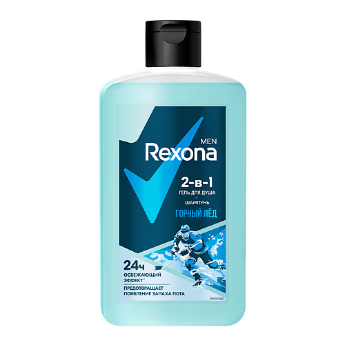 REXONA Гель для душа и шампунь MEN 2в1 Горный лёд 490 #1