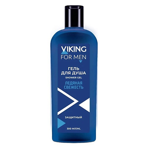 VIKING Гель для душа защитный Ледяная свежесть Shower Gel Protective Blue Ice 300 #1