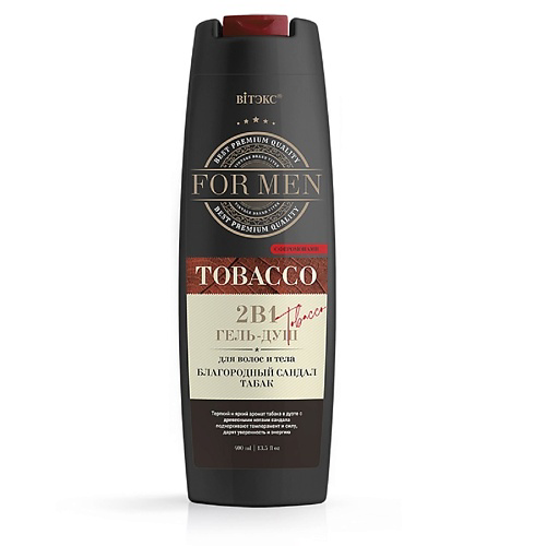 ВИТЭКС Гель-душ для волос "Благородный сандал и табак" For MEN  TOBACCO 2в1 400 #1
