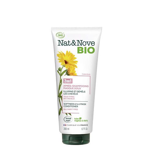 KERANOVE Маска-кондиционер 2 в 1 для всех типов волос Календула Nat & Nove Bio Mask Conditioner 200 #1