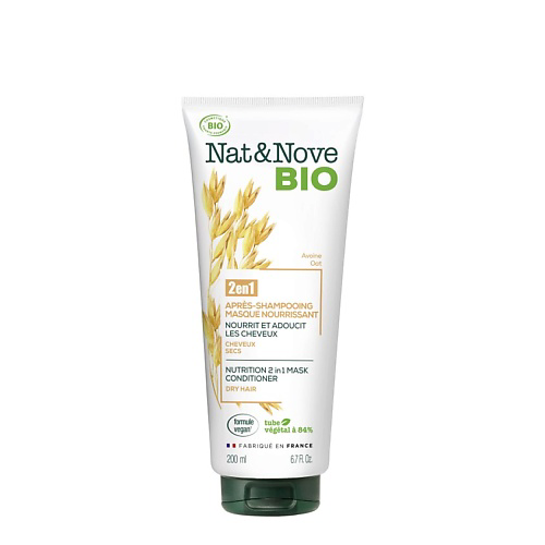 KERANOVE Маска-кондиционер 2 в 1 для сухих волос Овес Nat & Nove Bio Mask Conditioner 200 #1