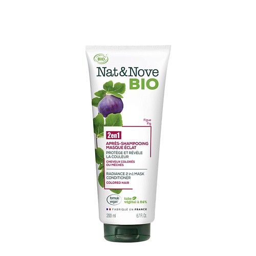 KERANOVE Маска-кондиционер 2 в 1 для окрашенных волос Инжир Nat & Nove Bio Mask Conditioner 200 #1