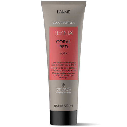 LAKME Маска для обновления цвета красных оттенков волос Terknia Coral Red Mask #1