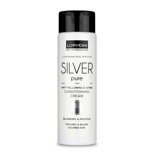 LORVENN HAIR PROFESSIONALS Нейтрализующий крем-кондиционер SILVER PURE ANTI-YELLOWING 300 #1