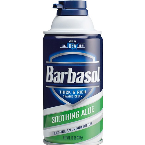 BARBASOL Крем-пена для бритья смягчающая с экстрактом алоэ Soothing Aloe Shaving Cream 283 #1