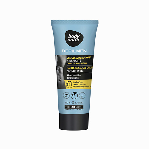 BODY NATUR Крем для депиляции мужской для чувствительной кожи Depilmen Hair Removal Gel Cream Mousturising 200 #1