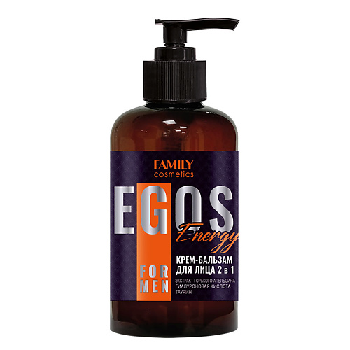 FAMILY COSMETICS Крем-бальзам для лица 2 в 1 Energy серии EGOS  men 285 #1