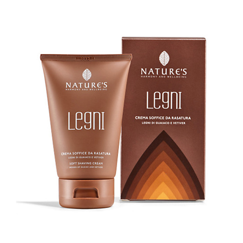 NATURE'S HARMONY AND WELLBEING Крем для бритья мягкий с гваяковым деревом и ветивером Legni Nature's 125 #1