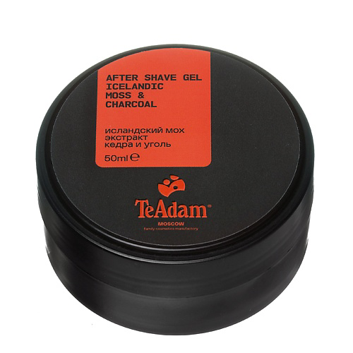 TEADAM Гель после бритья AFTERSHAVE GEL ICELANDIC MOSS&CHARCOAL 50 #1